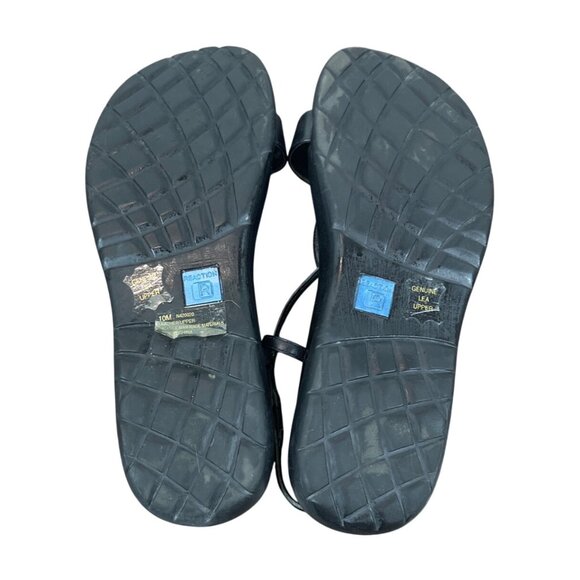 Kenneth Cole Reaction Black Trip N Dip Size 10 Womens Sandals - Picture 7 of 8